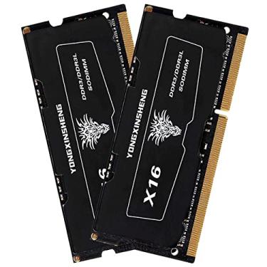 Imagem de Memória DDR3L 4GBx2 (8GB Kit) 1600MHz SODIMM RAM PC3-12800 CL11 204Pin 1.35V Non-ECC Unbuffered DDR3 Laptop Memory