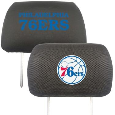 Imagem de FANMATS Capas para encosto de cabeça NBA Philadelphia 76ers, cores do time, tamanho único