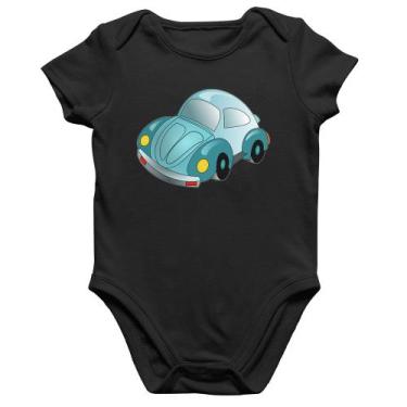 Imagem de Body Bebê Algodão Fusca Besouro - Foca na Moda, Preto, P
