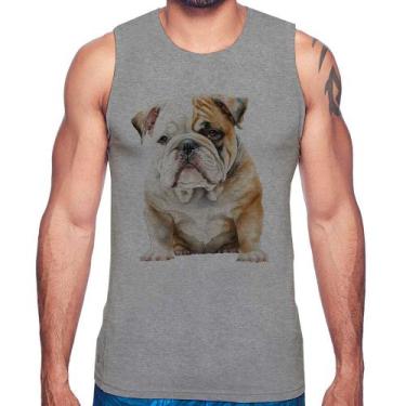 Imagem de Regata Bulldog-Inglês - Foca na Moda, Cinza, P