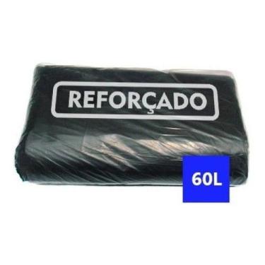 Imagem de Saco De Lixo 60 Lts Preto Reforçado 75x85 Pct C/ 5kg - HIGIPACK