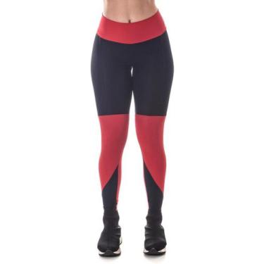 Imagem de Legging Poliamida Proteção UV50+ Cintura Alta Preto Feminino Academia 