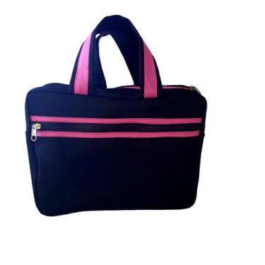 Imagem de Bolsa Necessaire de Mão Separação Zíper Espaçosa Trabalho Viagem Acade