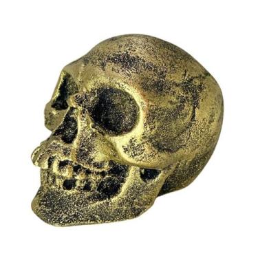 Imagem de Estatua Mini Cabeça Caveira Escultura Decoração Halloween - LZ Decoraç