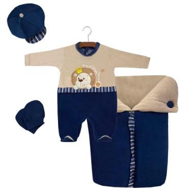 Imagem de Saida Maternidade Leon Menino 022-16 - PEQUENO ANJO, Azul, RN