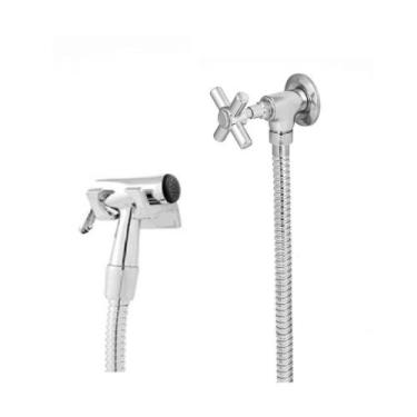 Imagem de Ducha Higiênica Metal Cromado C-53 1.20m Completa - LM, Cinza