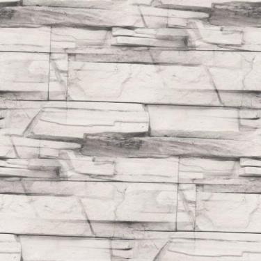 Imagem de Papel De Parede Adesivo Cinza Cozinha Sala Canjiquinha - Criptonita, 1