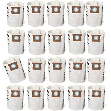 Imagem de Pacote com 20 sacos de filtro de substituição 5-8 galões para aspirador de pó tipo E - 9066100 90661 906-61, Tipo H 90671 9067100 9067133; VF2004, VHBS VDBS HEPA Aspirador de pó, branco