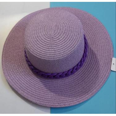 Imagem de Chapéu Paris Colorido com Corrente Tendência Verão Moda Praia - On.sho