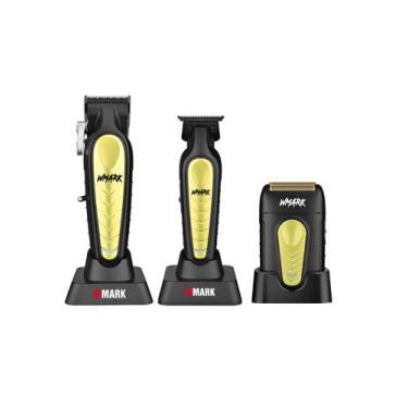 Imagem de Maquina de Cortar Cabelo Prof.Wmark NG 138 + Acab.NG 338 + Shaver NG 9