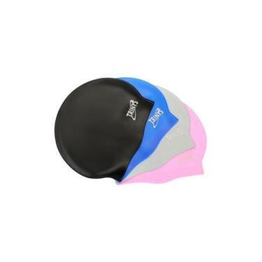Imagem de Touca de Silicone para Natação Hidroginástica Trinys