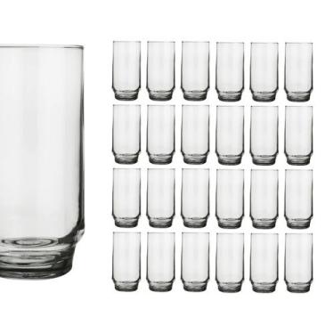 Imagem de Copo Vidro 410ml Lights Suco Agua Cristal Luxo Nadir - 24 Un - NADIR F