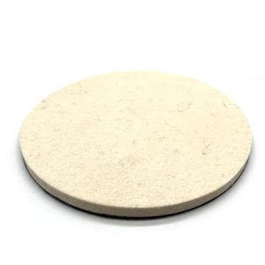 Imagem de peça 1" - 7" Roda de polimento de feltro de lã flocada opcional Bola de cera de polimento para metal, plástico, vidro, madeira, acabamento espelhado, 7 polegadas