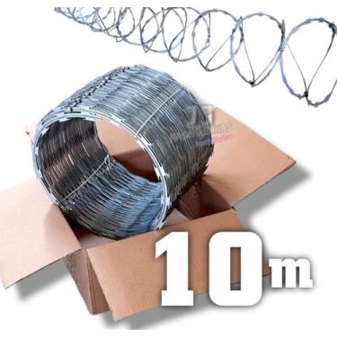 Imagem de Serpentina dupla clipada para muro cerca 30cm - 10 metros - K. Metalur