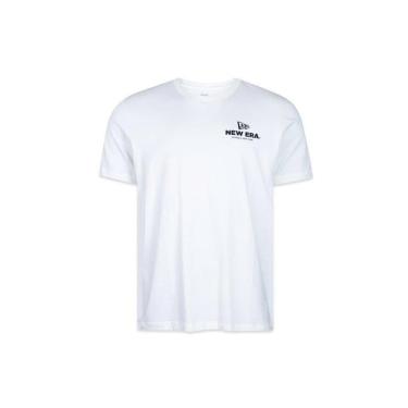 Imagem de Camiseta New Era Manga Curta Branded Core Essentials Off Whi-Masculino