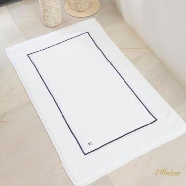 Imagem de Toalha de Piso Kacyumara Lazio , Branco/Marinho