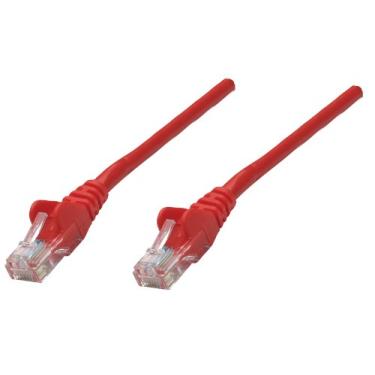 Imagem de Cabo de rede MANHATTAN 1,5 m, Cat5e, UTP RJ-45 macho/RJ-45 masculino, vermelho (345101)