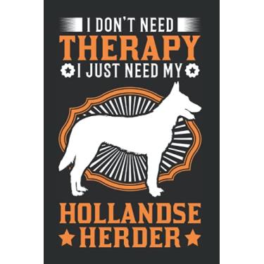 Imagem de Hollandse Herder Notizbuch: Hollandse Herder Therapie Hedershond / 6x9 Zoll / 120 linierte Seiten