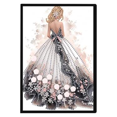 Imagem de DCIDBEI Caderno de arte com pintura de diamante faça você mesmo, papel em branco, A5, caderno de escrita, diário criativo para meninos, caderno de desenho para adolescentes, diário A5 para homens,