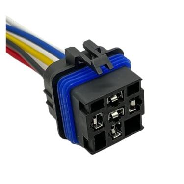 Imagem de 1 peça 5 pinos relé automático conector elétrico à prova d'água farol ar condicionado plugue cablagem 12092605(10 Pcs)