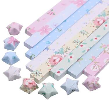 Imagem de LJJCSFF 1590 Folhas Origami Estrelas Papel Dobrável Tiras Estrela Origami Papel Tiras Pastel Estrela Da Sorte Papel Pastel Pacote Artesanato Em Papel Artesanato Artesanal Suprimentos
