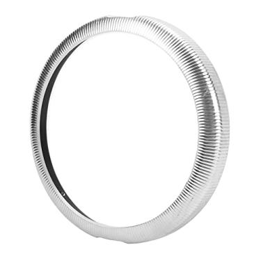 Imagem de Anel de Guarnição do Farol, Liga de Alumínio Cnc 7in Anel de Guarnição do Farol da Motocicleta Guarda Viseira Capa Decoração Apto para Touring (Prata)