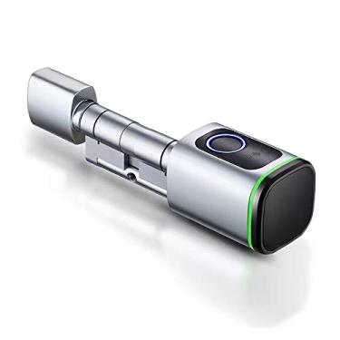 Imagem de Fechadura de Impressão Digital, Suporte para Fechadura de Porta Inteligente 4 Métodos de Desbloqueio APP Chave Mecânica de Impressão Digital Cartão IC, Desbloqueio Remoto, Alto