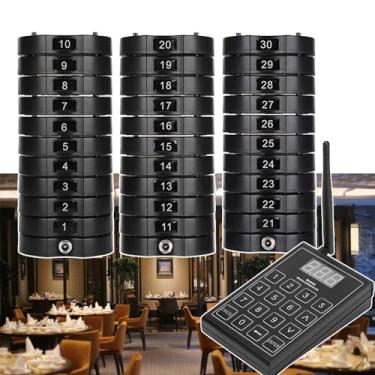 Imagem de Pager Sem Fio Para Restaurante, Alcance De Transmissão De 1000 M,15 Horas Em Standby,3 Modos De Prompt,Alcance De Transmissão De 1000 M Para Restaurante, Bar, Café