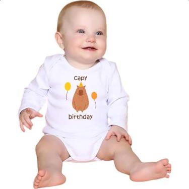 Imagem de Body intantil Capivara capy birthday - Alearts, GG