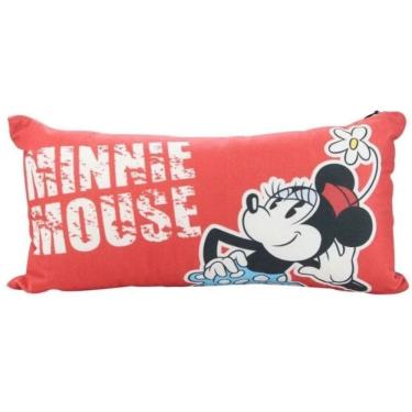 Imagem de Almofada Minnie Poa - Veludo e Fibra - 40 x 20 cm - Zona Criativa