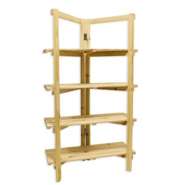 Imagem de Estante Desmontável de Madeira Pinus 1,40m - 4013-R - MAD. ART EM MADE