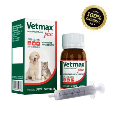 Imagem de Vermífugo Vetmax Plus Suspensão Oral 30 ml - Vetnil