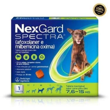 Imagem de NexGard Spectra Cães de 7,6 a 15kg 1 Tablete - Boehringer Inglelheim