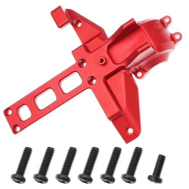 Imagem de Treehobby Aluminum Upgrades Replacement Accessories Compatible with Hyper Go H16BM H16DR H16 MJX 16207 16208 16209 16210 1/16 RC Upgrade Parts,Red (Rear Gearbox Cover)