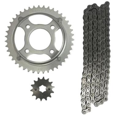 Imagem de Kit coroa e pinhão Honda Cg 125 1983 a 1986 Nakata TM10110