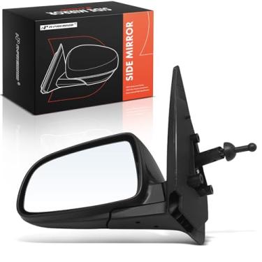 Imagem de A-Premium Espelho retrovisor traseiro externo preto dobrável manual do passageiro - compatível com Honda CR-V CRV 2016