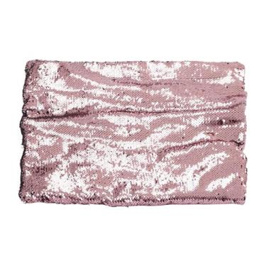 Imagem de Almofada de colo ponderada com tecido de lantejoulas para crianças 2,3 kg, 45,7 x 53,3 cm, cobertor sensorial pequeno para diversão estimulação interativa para acalmar e focar, brincar tátil para