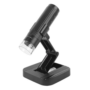 Imagem de Menscópio de Microscópio USB, Microscópio Digital 50-1000x 1080p HD Com 8 Luzes LEDs Sem Fio, Ampliação Com Suporte Compatível Com a Almofada de Telefone Mac Computador