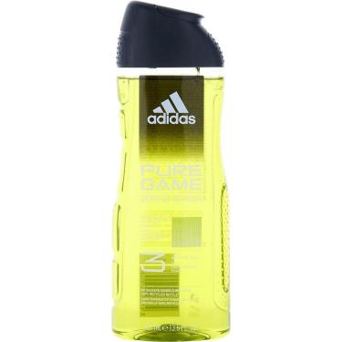 Imagem de Gel De Banho Masculino Adidas Pure Game Para Corpo, Cabelo E Rosto Com 390 Ml