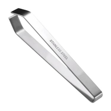 Imagem de YWJLQH Tweezer de peixe Tweezer Alho Remover Tool de aço inoxidável para ganso de frango, Plano
