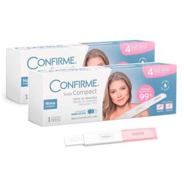 Imagem de Teste de Gravidez Confirme Compact 1 unidade  Kit com duas unidades