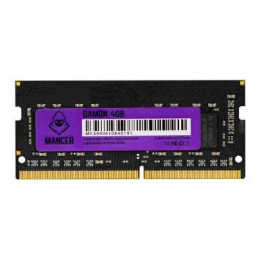 Imagem de Memória Para Notebook Mancer Damon 4GB 2666MHz DDR4 C19 - MCR-DMN-4GB