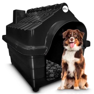 Imagem de Casa Casinha De Cachorro Plástica N6 Injetada Mecpet (Preto, Nº 06)