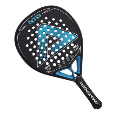 Imagem de Raquete De Padel Ama Sport NTO Preta E Azul