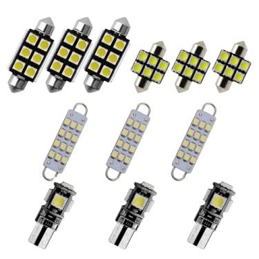 Imagem de 8X-SPEED 12 peças de lâmpada LED interior 5050 chip para Toyota Tacoma MK2 2005–2015 Feito leitura porta-luvas porta-malas espelho viseira de sol luz