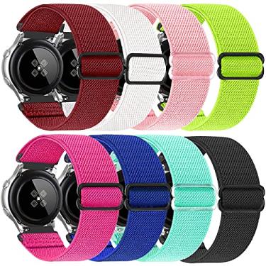 Imagem de Pulseira esportiva de nylon de 20 mm, adequada para Samsung Galaxy Watch 5 Pro 45 mm, Galaxy Watch 5Galaxy Watch 3 de 41 mm, Galaxy Watch 42 mmActive 2 de 40 mm e 44 mm, Gear S2 ClassicTicwatch
