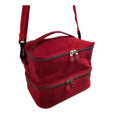 Imagem de Bolsa Térmica Transversal Unissex 2 Andares Trabalho Viagem - Alwy