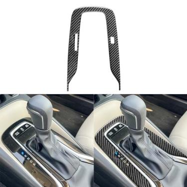 Imagem de NVCNX Fibra de carbono premium real para Toyota Corolla 2020-2025 2021 2022 2023 2024 L LE XLE / 2023-2025 SE / 2025 FX console central de carro híbrido painel de mudança de marchas decalque