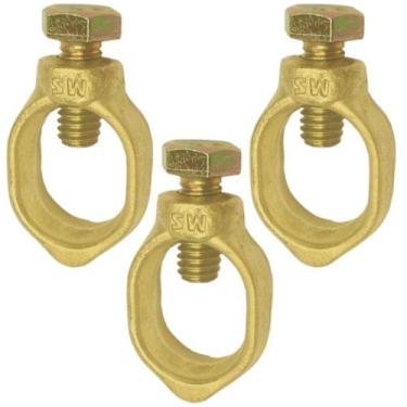 Imagem de 3 Conector Grampo Aterramento Haste Terra 1/2 a 5/8 - Luxus