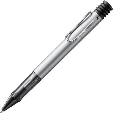 Imagem de Lamy Caneta esferográfica AL-star Whitesilver - Caneta esferográfica leve com alça transparente e ergonômica e caixa de alumínio - Inclui refil grande M 40,6 cm preto